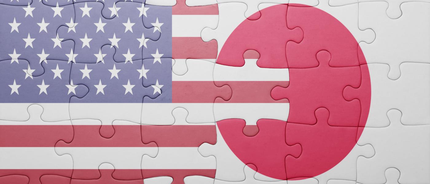 US Japan puzzle pieces