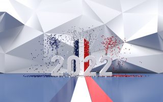 2022 french presidential election background - 3D rendering