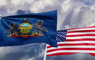 Flag of Pennsylvania state united states of america